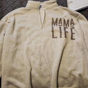 SHEIN Light Gray Zip-Up Sweater